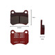 Merlin 32mm Brake Caliper Pad - Red with measurements Merlin 32mm Brake Caliper Pad - Red with measurements